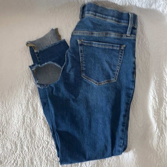 Isabel Maternity By Ingrid & Isabel Distressed Skinny Raw Hem Jeans - Picture 3 of 13